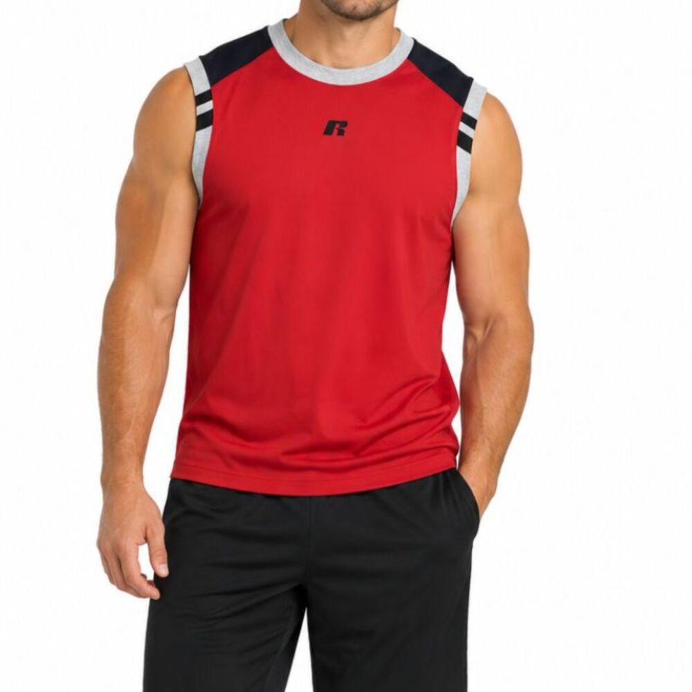 Russell Athletic Men’s Sleeveless Performance Tee | Size Medium